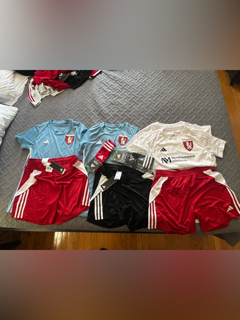 Girls Medium Soccer Uniforms Bundle